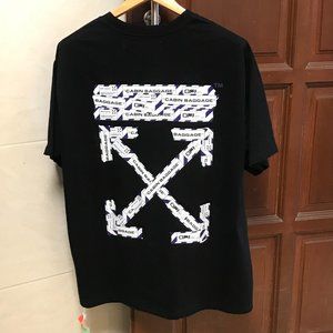 off-white printed short sleeve T-shirt